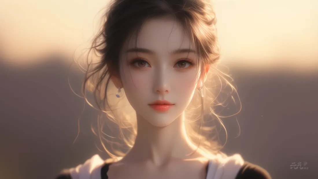 4k少女阳光壁纸｜清纯背景图片 - 温柔肖像「哲风壁纸」