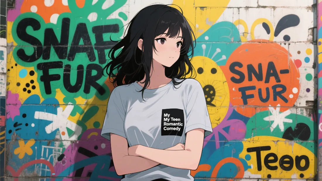 2k(SNAFFUR涂鸦墙少女壁纸｜潮流背景图片 - 个性插画)「哲风壁纸」