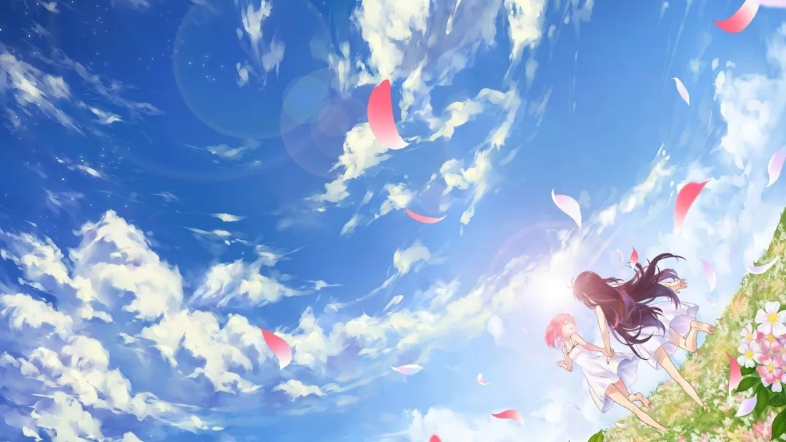2k魔法少女小圆壁纸｜天空飘带背景图片 - 动漫「哲风壁纸」
