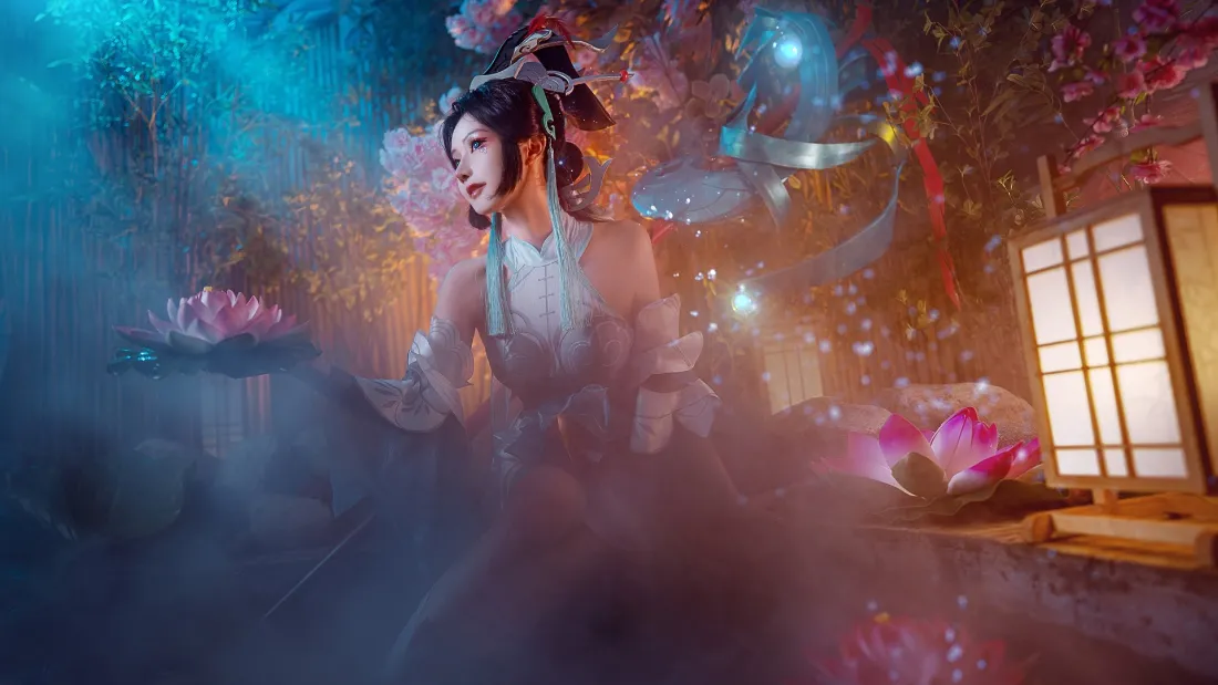 2k王者貂蝉cos壁纸｜古风背景图片 - 仲夏夜「哲风壁纸」