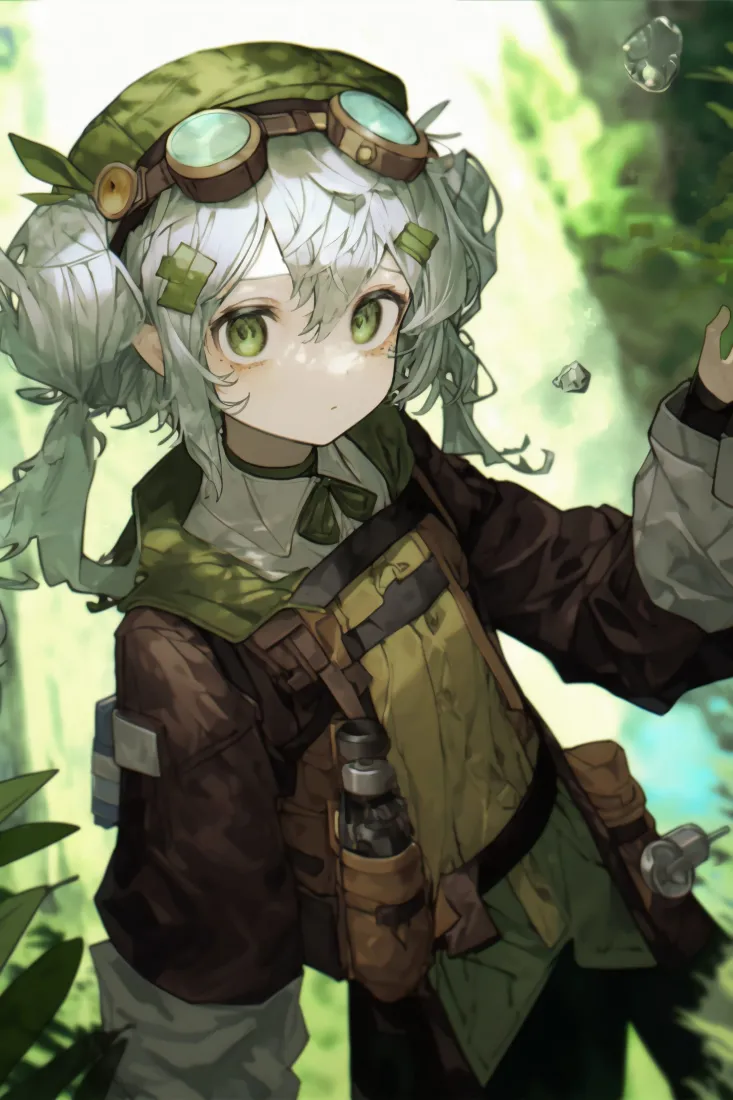 探险少女手机壁纸｜森林秘境背景图片 - 二次元「哲风壁纸」