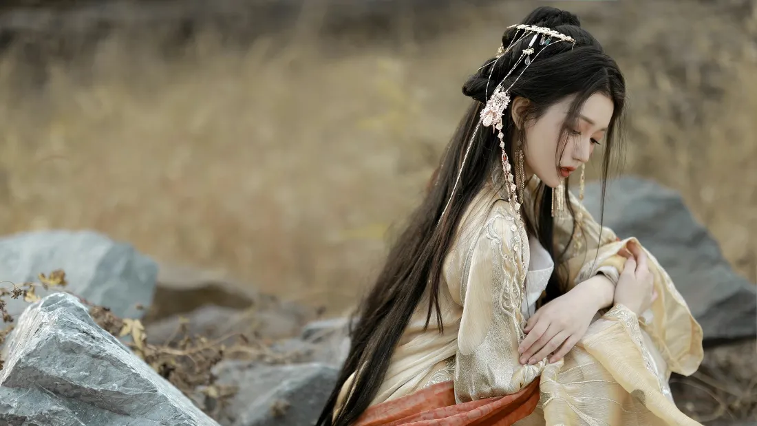 2k古装美女壁纸｜自然意境背景图片 - 艺术写真「哲风壁纸」