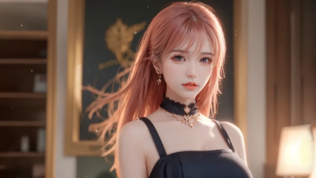 2k(红发少女壁纸｜绯色背景图片 - 动漫美女)「哲风壁纸」