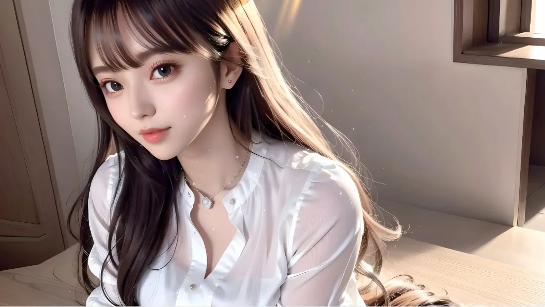 2k(清纯少女壁纸｜温馨室内背景图片 - 高清)「哲风壁纸」