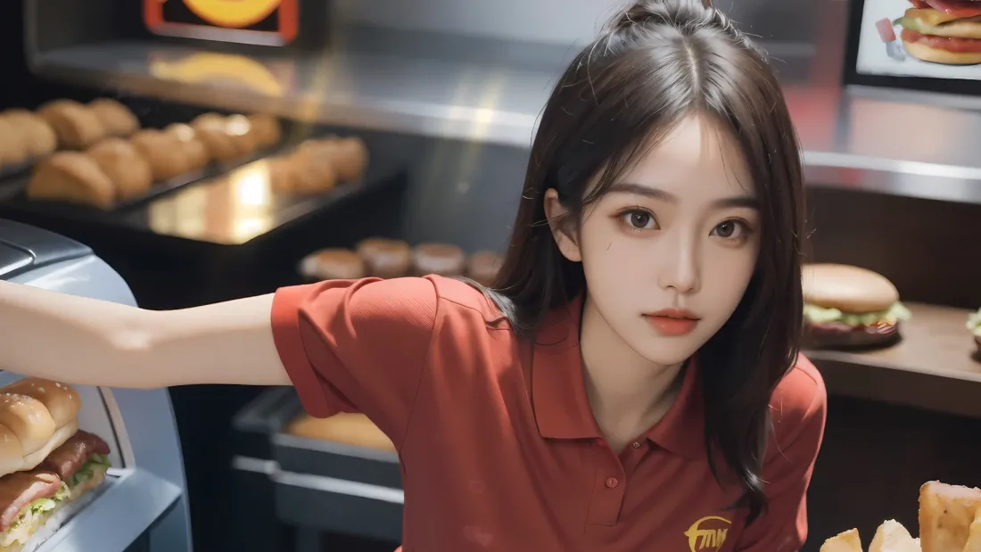 2k(服务生制服壁纸｜快餐店背景图片 - 工装形象)「哲风壁纸」