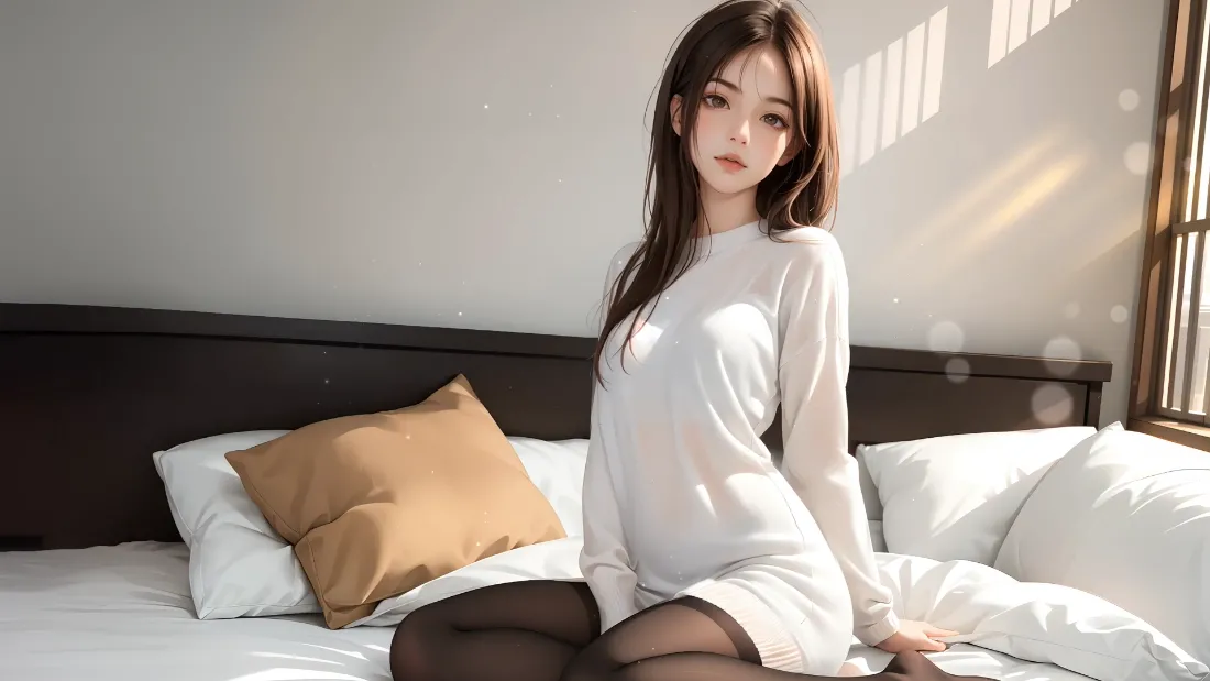 2k纯欲风壁纸｜家居氛围背景图片 - 温柔美女「哲风壁纸」