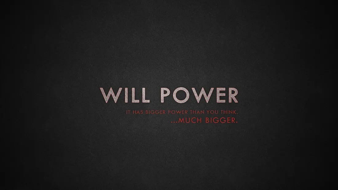 2kWILL POWER壁纸｜励志文字背景图片 - 艺术「哲风壁纸」