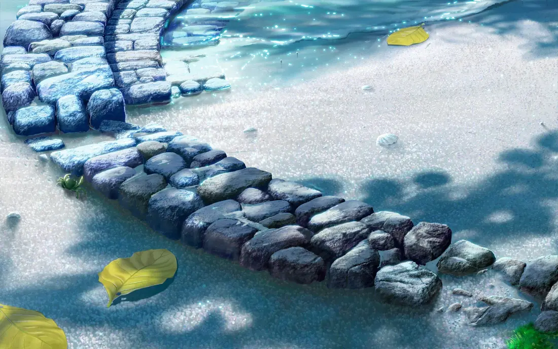 2k石径壁纸｜水面背景图片 - 创意艺术「哲风壁纸」