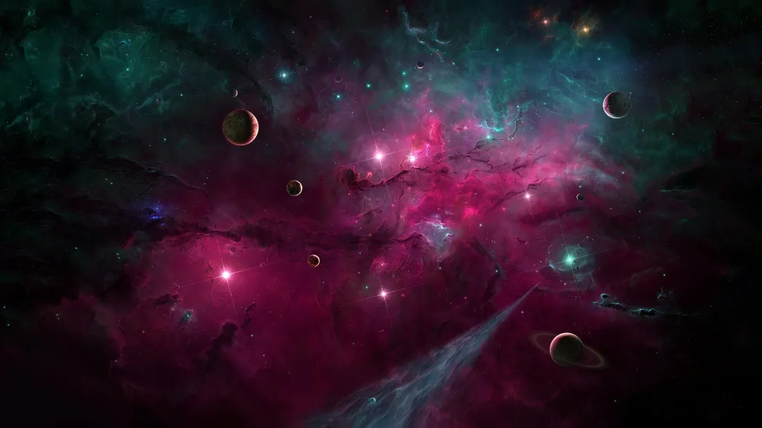 2k梦幻星云壁纸｜科幻宇宙背景图片 - 璀璨星空「哲风壁纸」