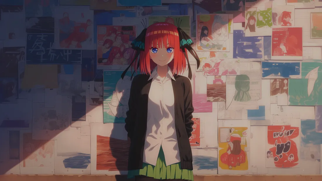 3k中野二乃壁纸｜五等分背景图片 - 动漫角色「哲风壁纸」