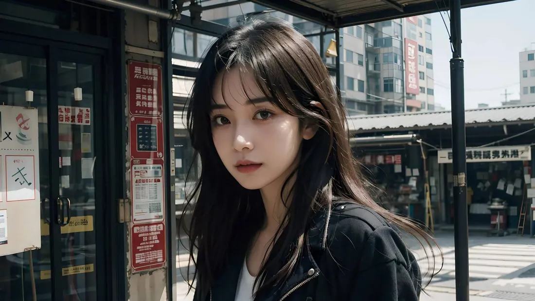 4k（时尚美女壁纸｜街头场景背景图片 - 魅力瞬间）「哲风壁纸」