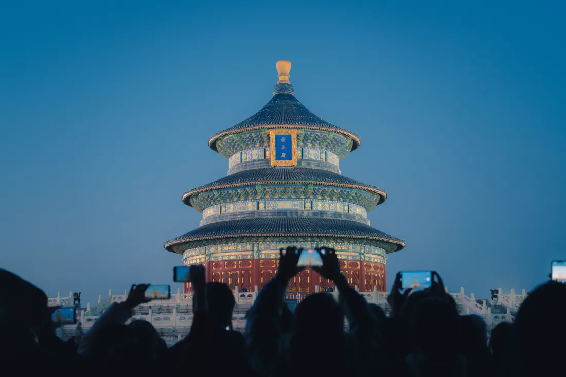 9k北京天坛暮色壁纸｜古建筑背景图片 - 摄影打卡地「哲风壁纸」