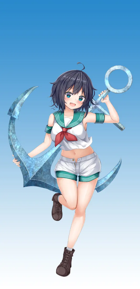 水手服美少女手机壁纸｜清新动漫背景图片 - 灵动少女「哲风壁纸」