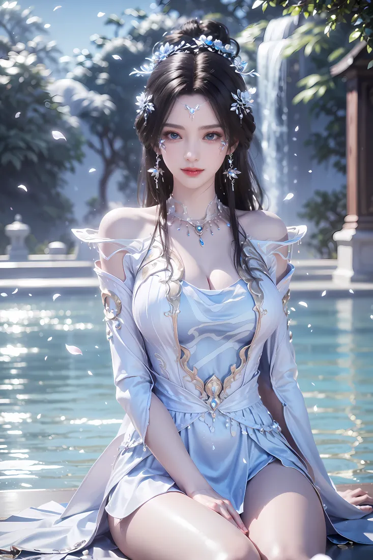 遮天瑶池手机壁纸｜水榭美人背景图片 - 国漫「哲风壁纸」