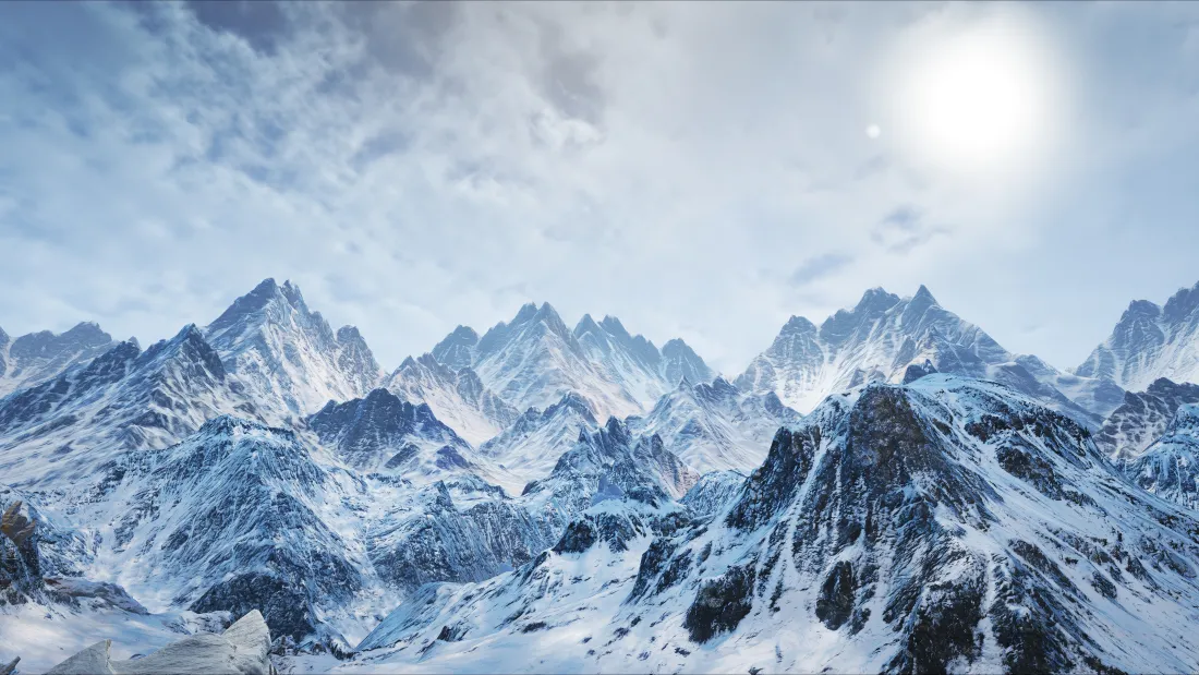 4k雪山壁纸｜群山背景图片 - 自然风景「哲风壁纸」