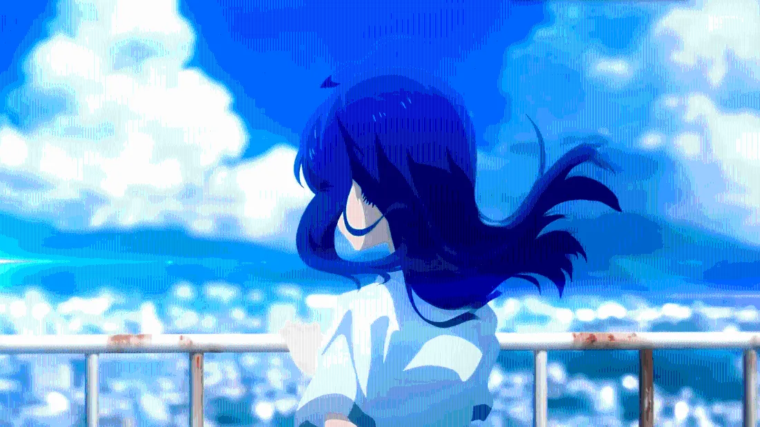 2k长发少女壁纸｜云端城市背景图片 - 可爱「哲风壁纸」