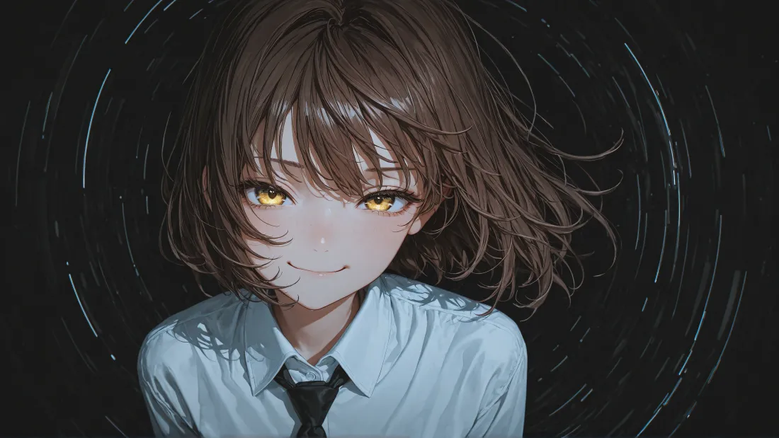 4k少女壁纸｜漩涡背景图片 - AI创作「哲风壁纸」