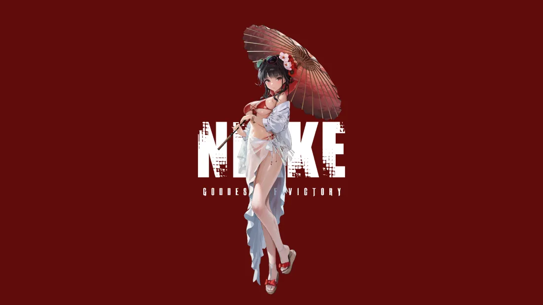 8kNIKKE油纸伞比基尼少女壁纸｜夏日樱花背景图片 - 特辑「哲风壁纸」