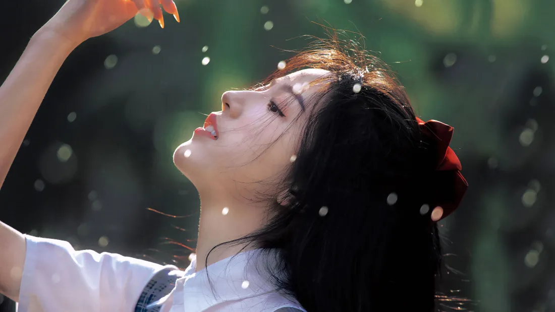 4k古风美女｜自然光影背景图片 - 意境「哲风壁纸」