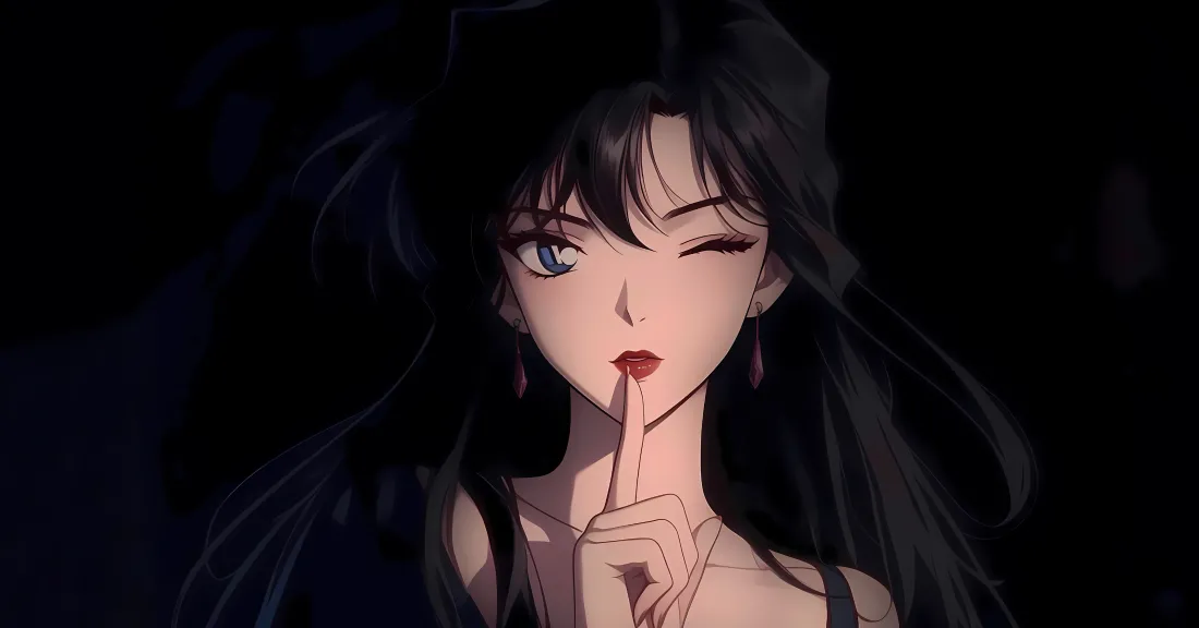 3k月野兔壁纸｜暗夜手势背景图片 - 美少女战士「哲风壁纸」