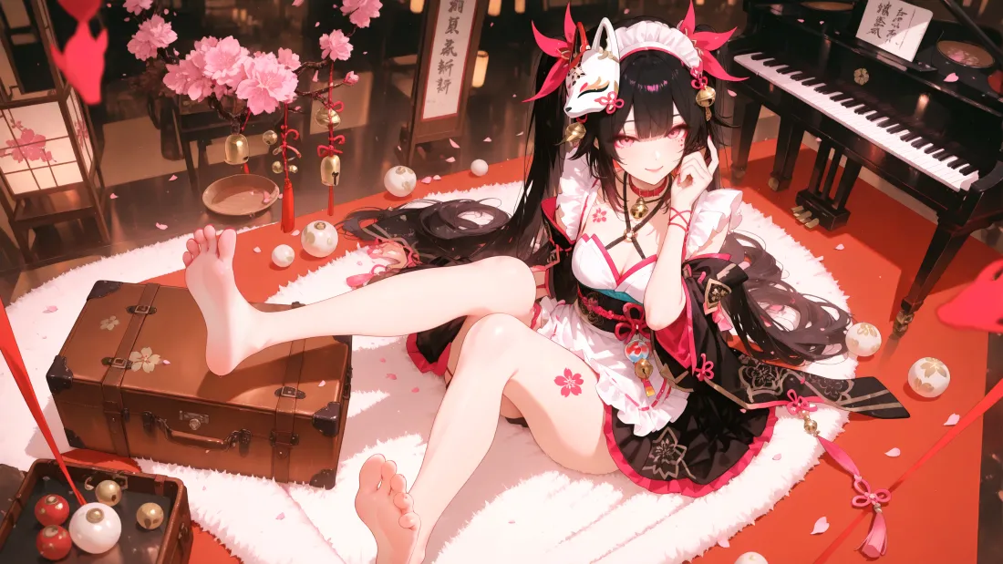 3k和服少女壁纸｜花火背景图片 - 插画「哲风壁纸」