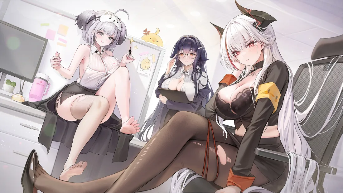 2k碧蓝航线舰娘制服｜御姐黑丝背景图片 - 角色「哲风壁纸」