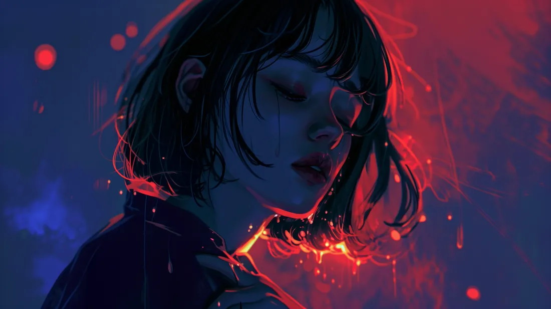 3k少女壁纸｜光影背景图片 - 插画「哲风壁纸」