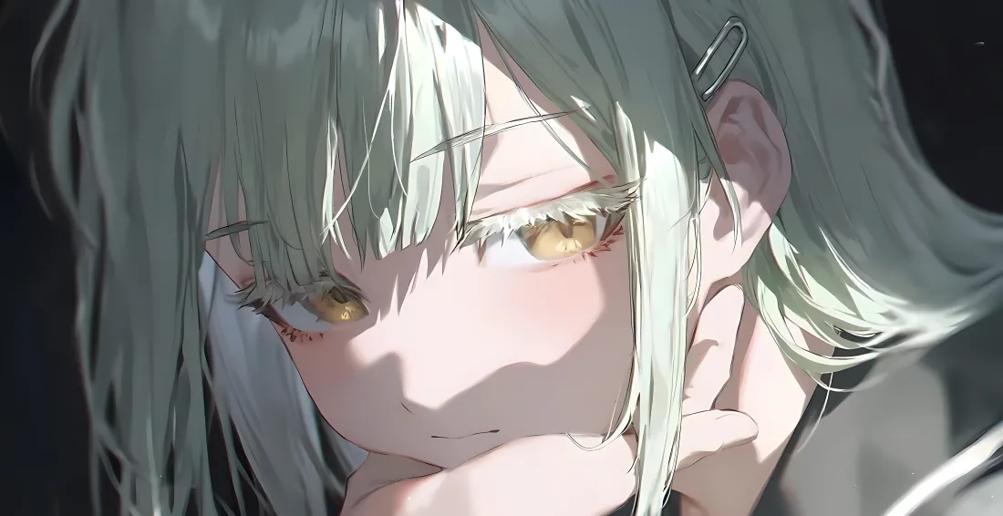 4k（绿发少女壁纸｜黄瞳背景图片 - 动漫）「哲风壁纸」