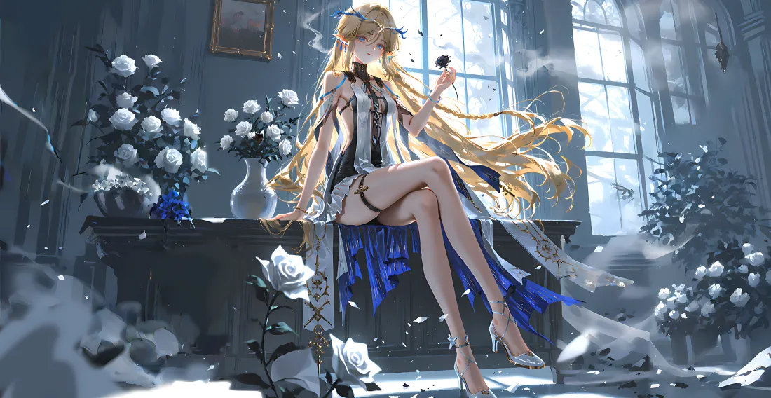 4k希娅壁纸｜雪景背景图片 - 少女插画「哲风壁纸」