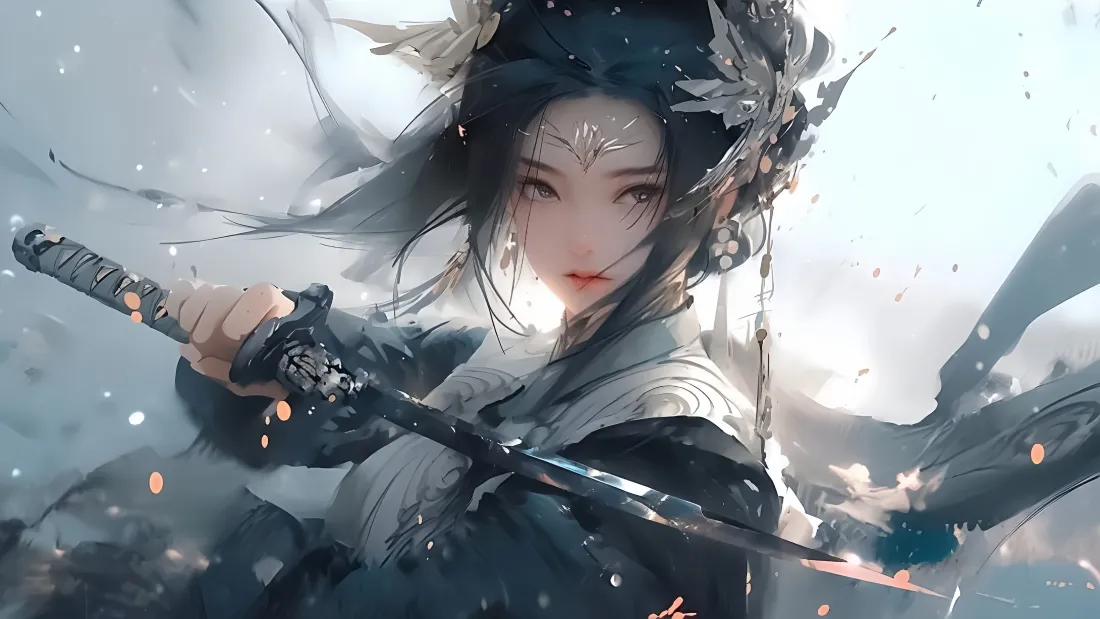 4k侠女刀客壁纸｜风雪江湖背景图片 - 飒爽江湖「哲风壁纸」