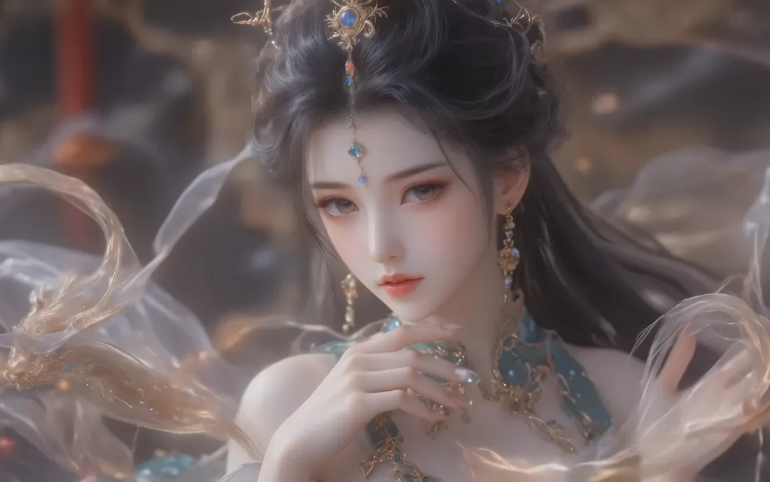 2k古韵壁纸｜灵韵背景图片 - 美少女「哲风壁纸」