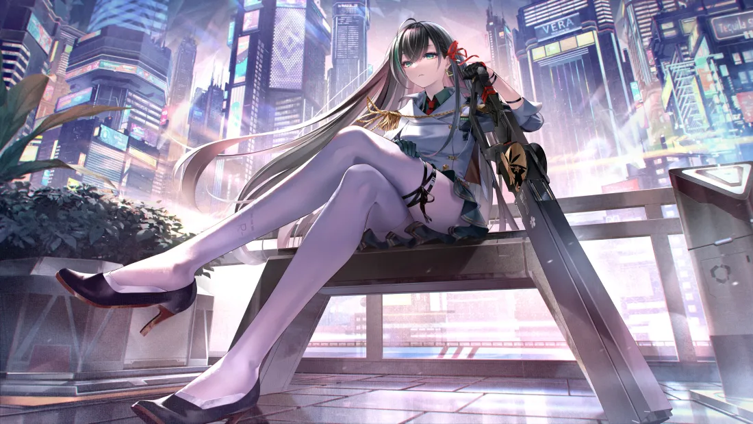 3k刀娘丝袜壁纸｜都市夜景背景图片 - 美少女「哲风壁纸」