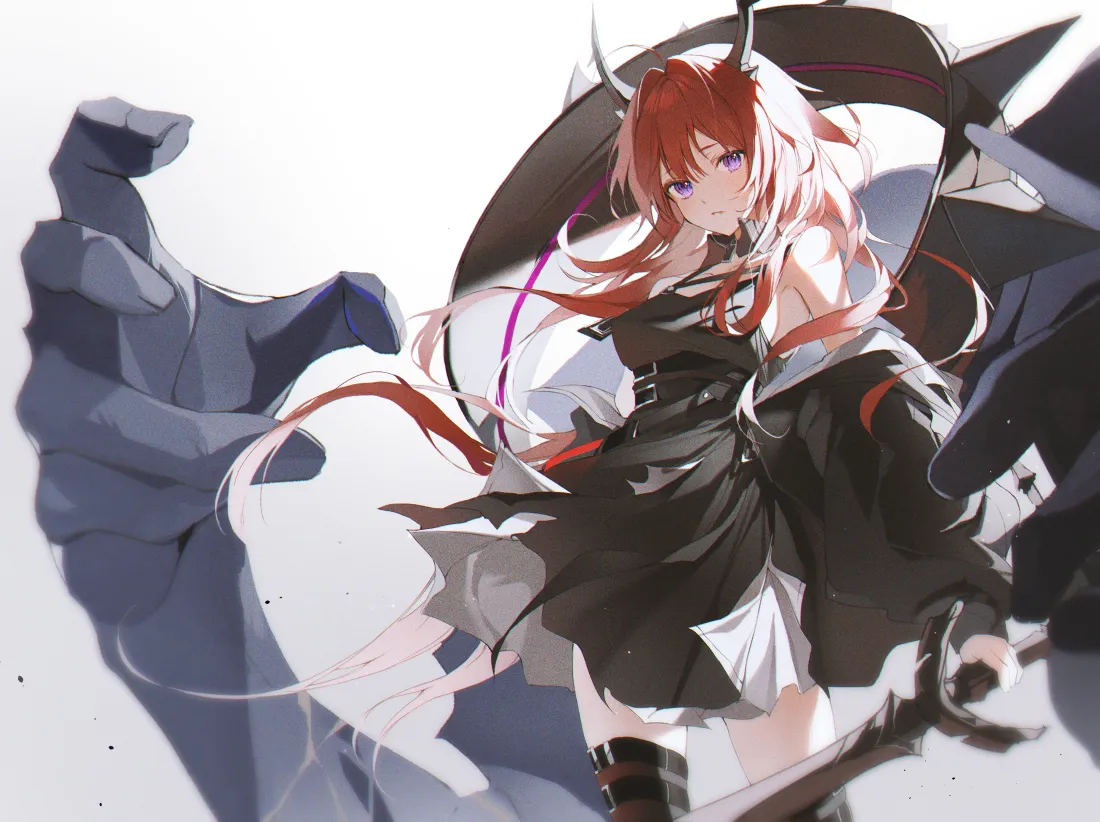 4k小恶魔壁纸｜红发恶魔少女背景图片 - 暗黑系「哲风壁纸」
