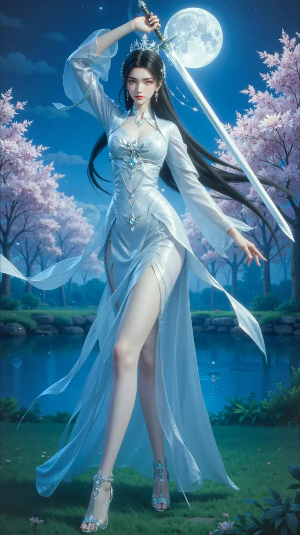 陆雪琪手机壁纸｜诛仙背景图片 - 月下美人「哲风壁纸」
