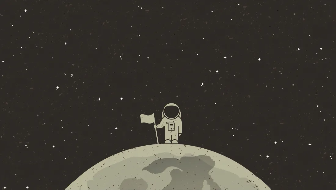 4k宇航员壁纸｜月球背景图片 - 宇宙「哲风壁纸」