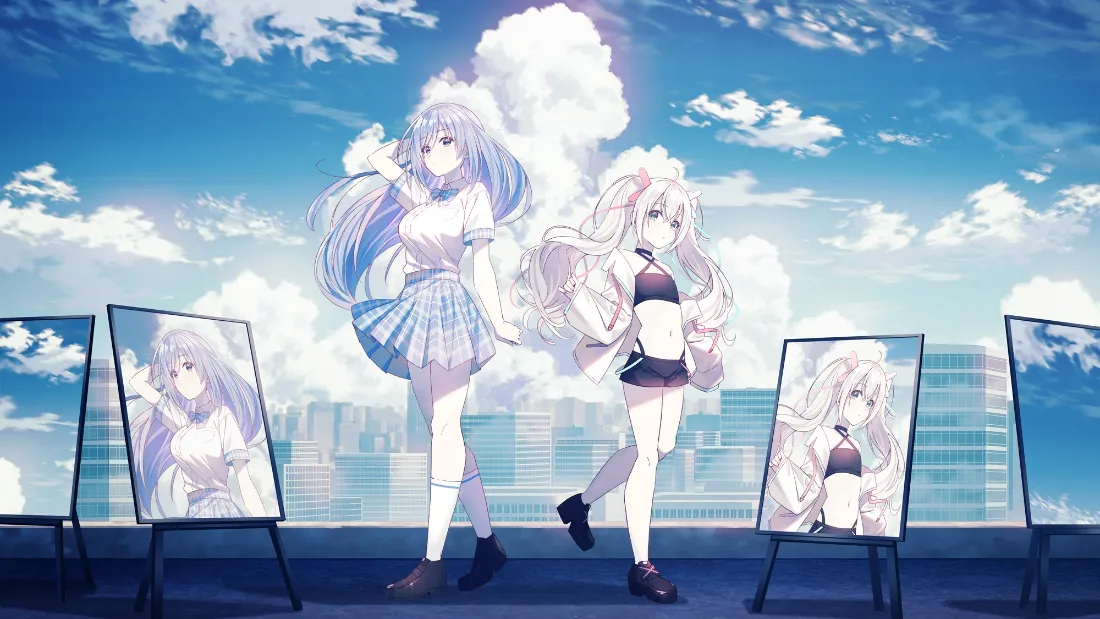 2k双马尾少女壁纸｜云端画架背景图片 - 二次元「哲风壁纸」