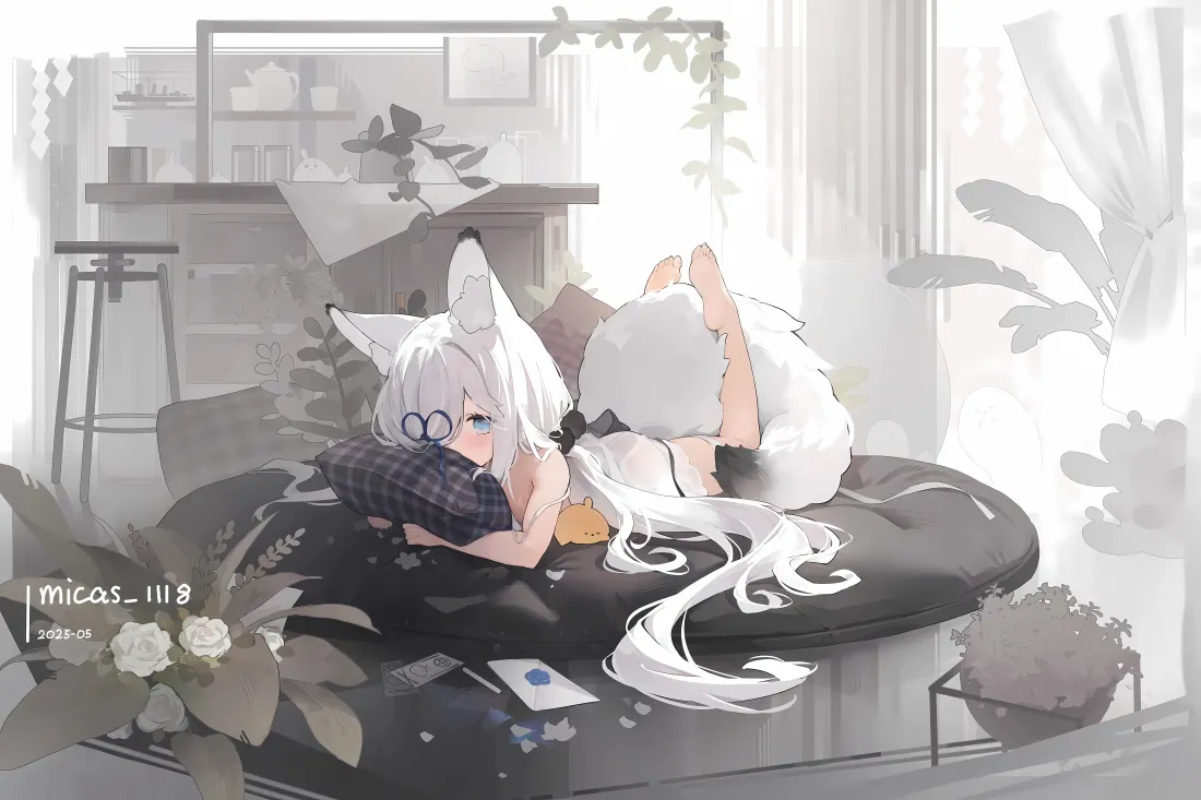 12k狐狸少女壁纸｜碧蓝航线背景图片 - 温馨场景「哲风壁纸」