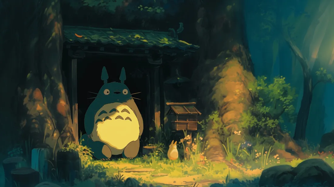 3k龙猫壁纸｜奇幻森林背景图片 - 宫崎骏「哲风壁纸」