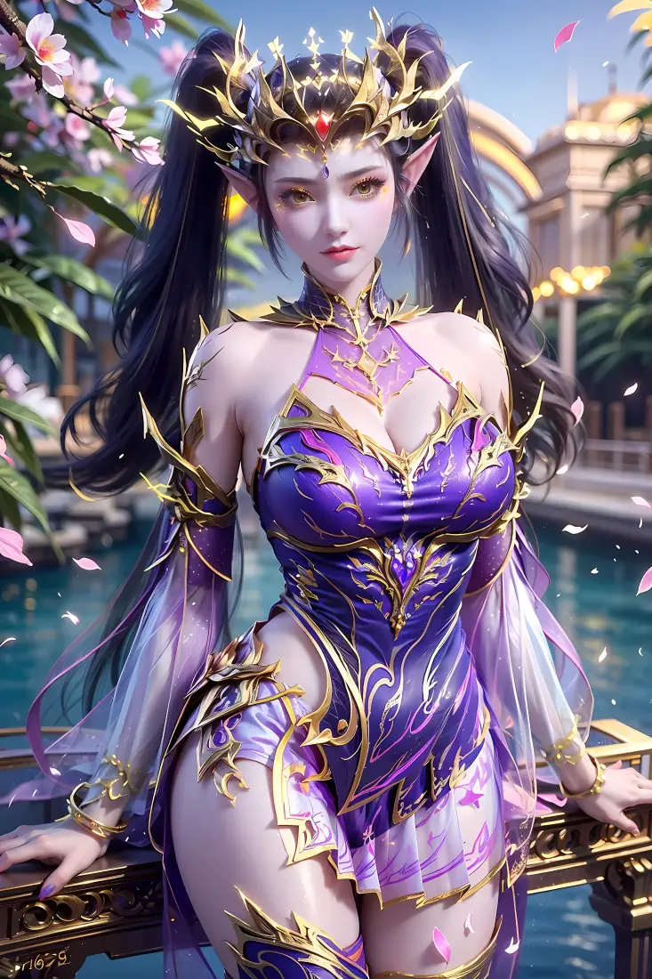 紫妍手机壁纸｜斗破苍穹背景图片 - 紫色服装「哲风壁纸」