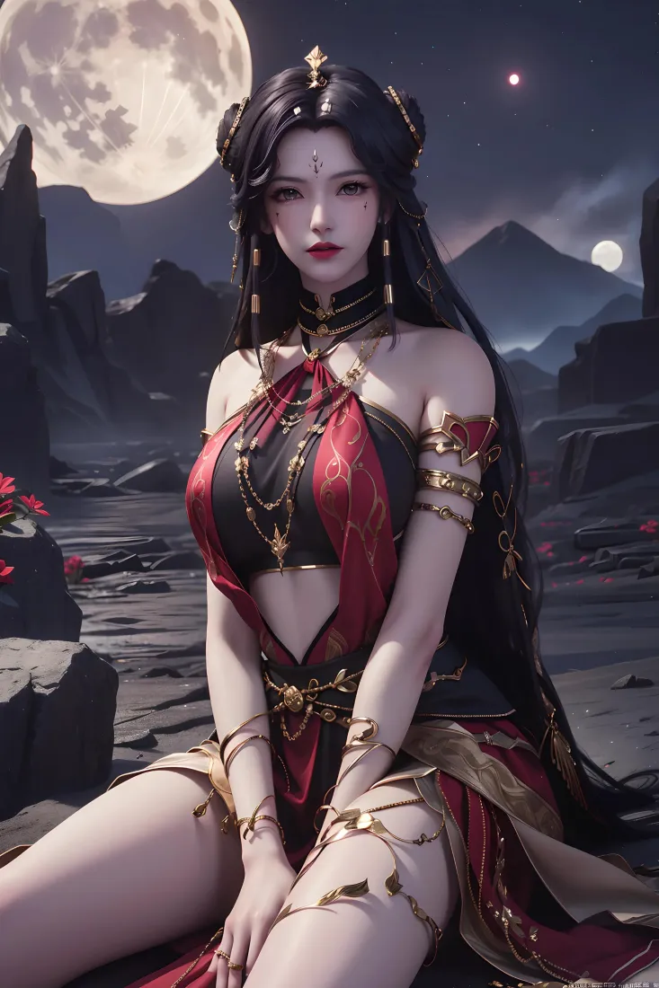 冷筱手机壁纸｜古风背景图片 - 满月「哲风壁纸」