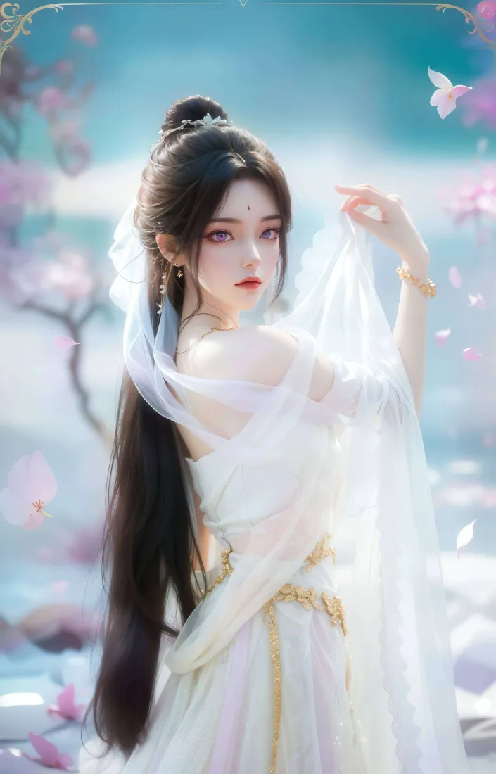 月婵手机壁纸｜古风背景图片 - 樱花「哲风壁纸」