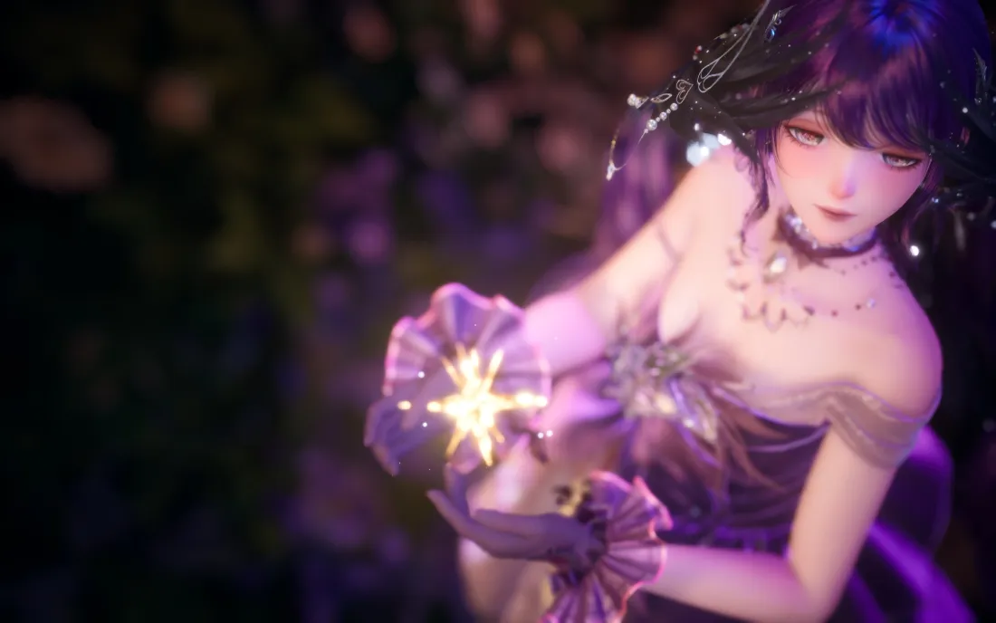 3k暖暖魔女壁纸｜紫色魔法背景 - 氛围感「哲风壁纸」