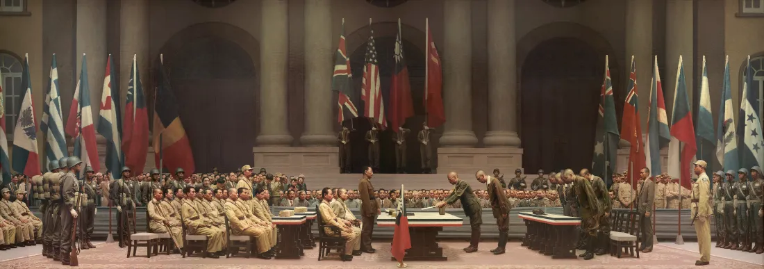 7k日本投降仪式壁纸｜历史场景背景图片 - 1945.9.9「哲风壁纸」