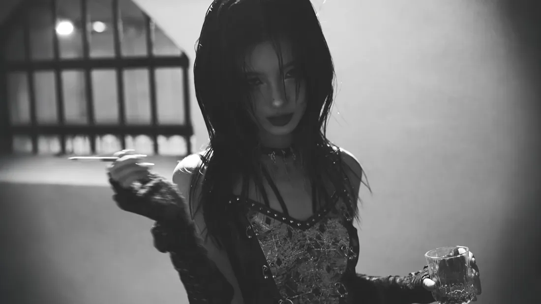 4k哥特美女壁纸｜黑白背景图片 - 暗黑「哲风壁纸」