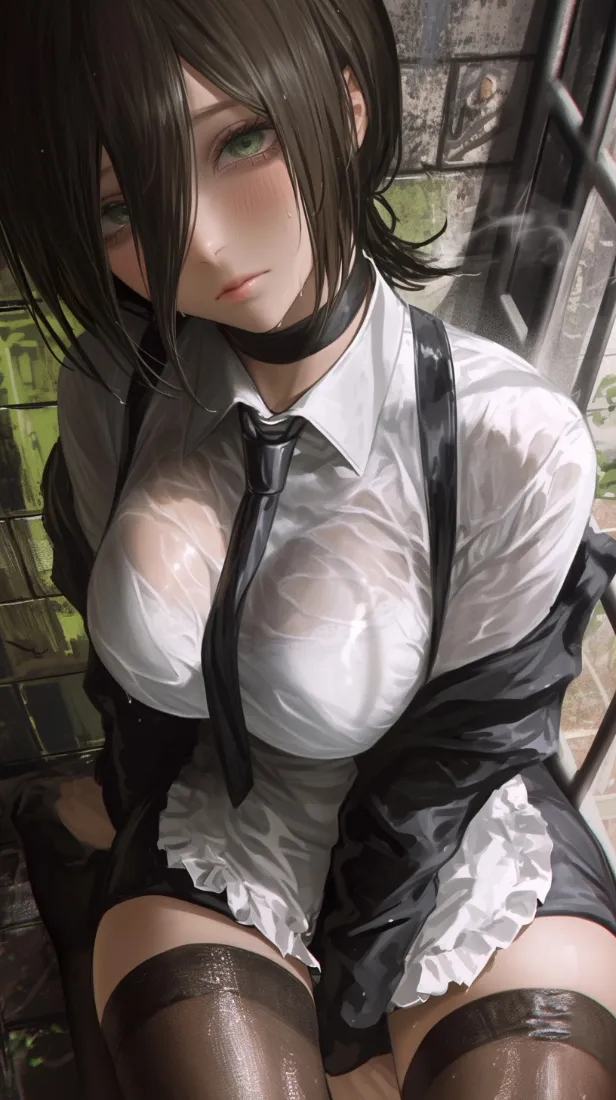 女仆装手机壁纸｜工业风背景图片 - 动漫美女「哲风壁纸」
