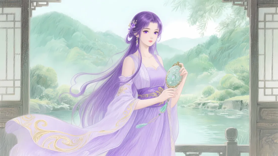 3k薰儿壁纸｜古风背景图片 - 斗破苍穹二创「哲风壁纸」