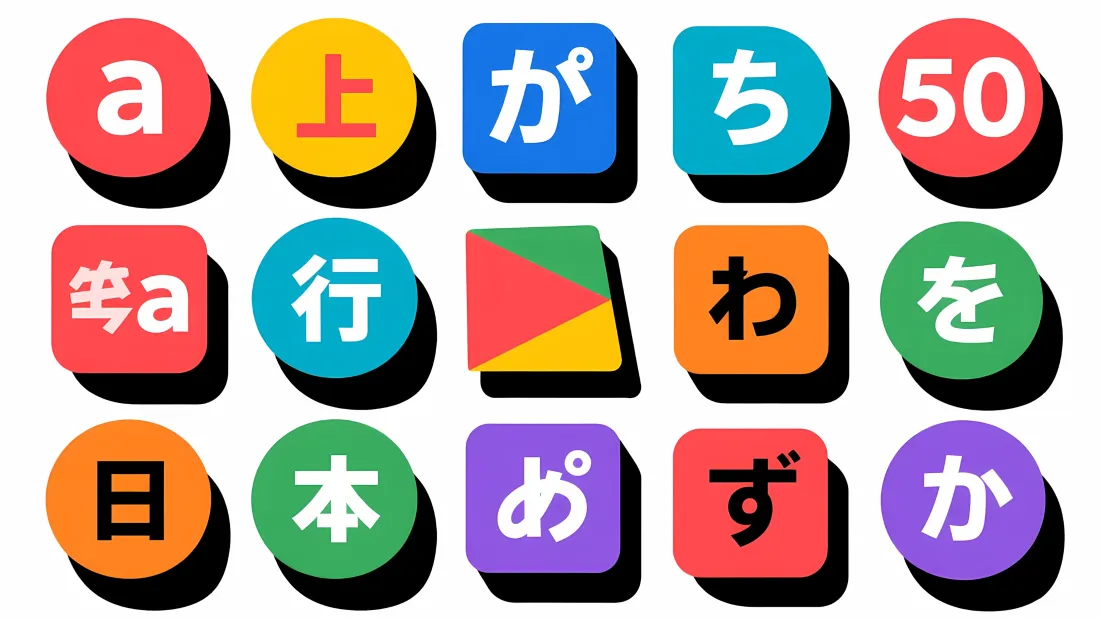 3k50音图壁纸｜彩色假名背景 - 日语学习「哲风壁纸」
