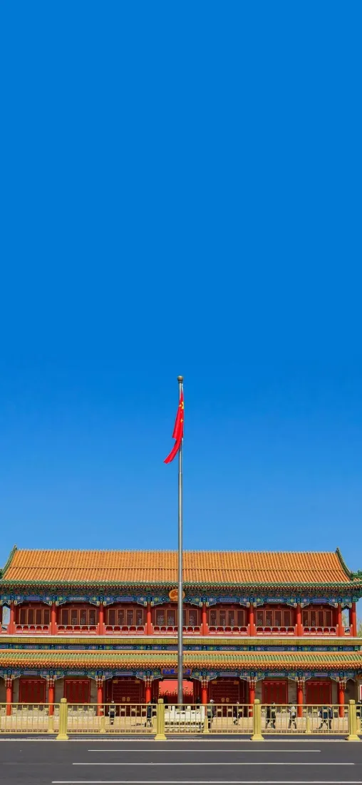 天安门手机壁纸｜红色背景图片 - 红旗「哲风壁纸」