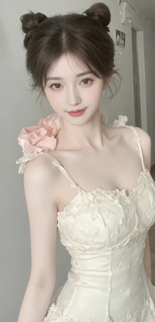 白衣美女手机壁纸｜室内背景图片 - 纯欲「哲风壁纸」