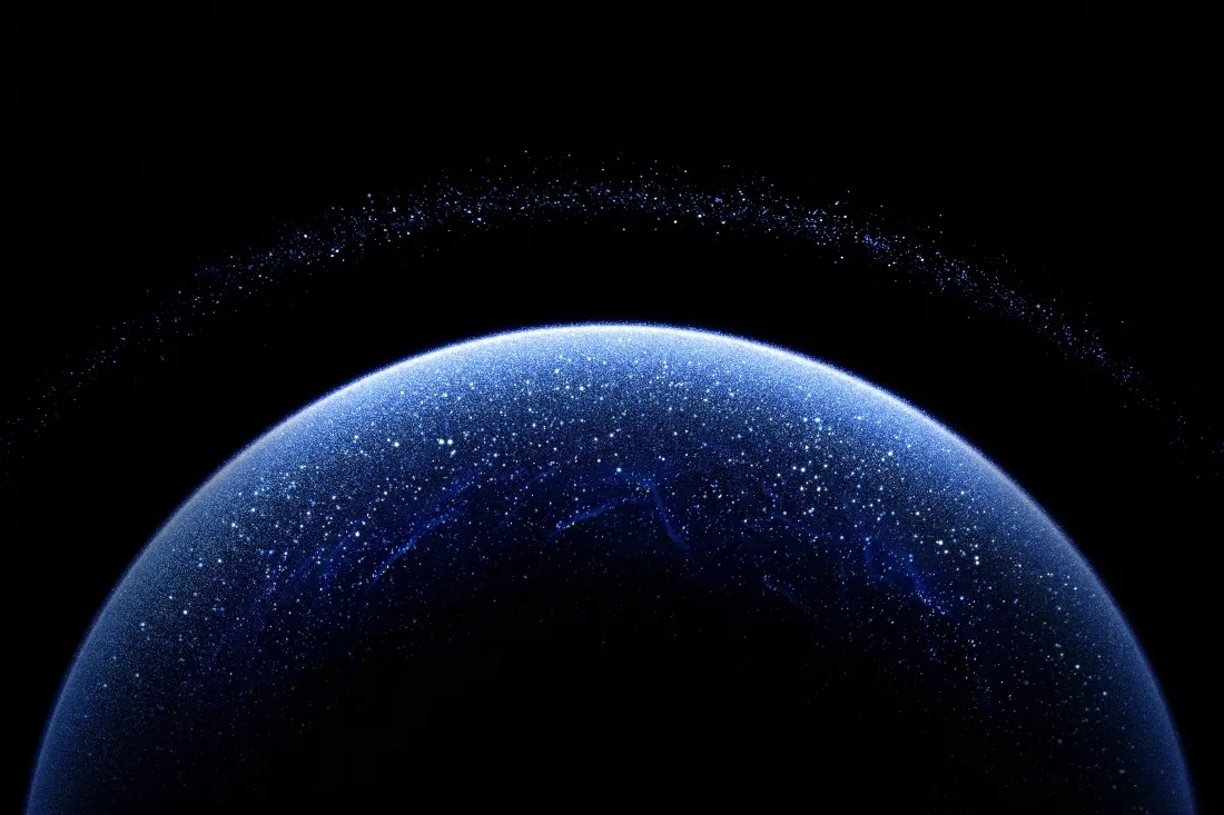 3k鸿蒙壁纸｜蓝色星球背景图片 - 星空「哲风壁纸」